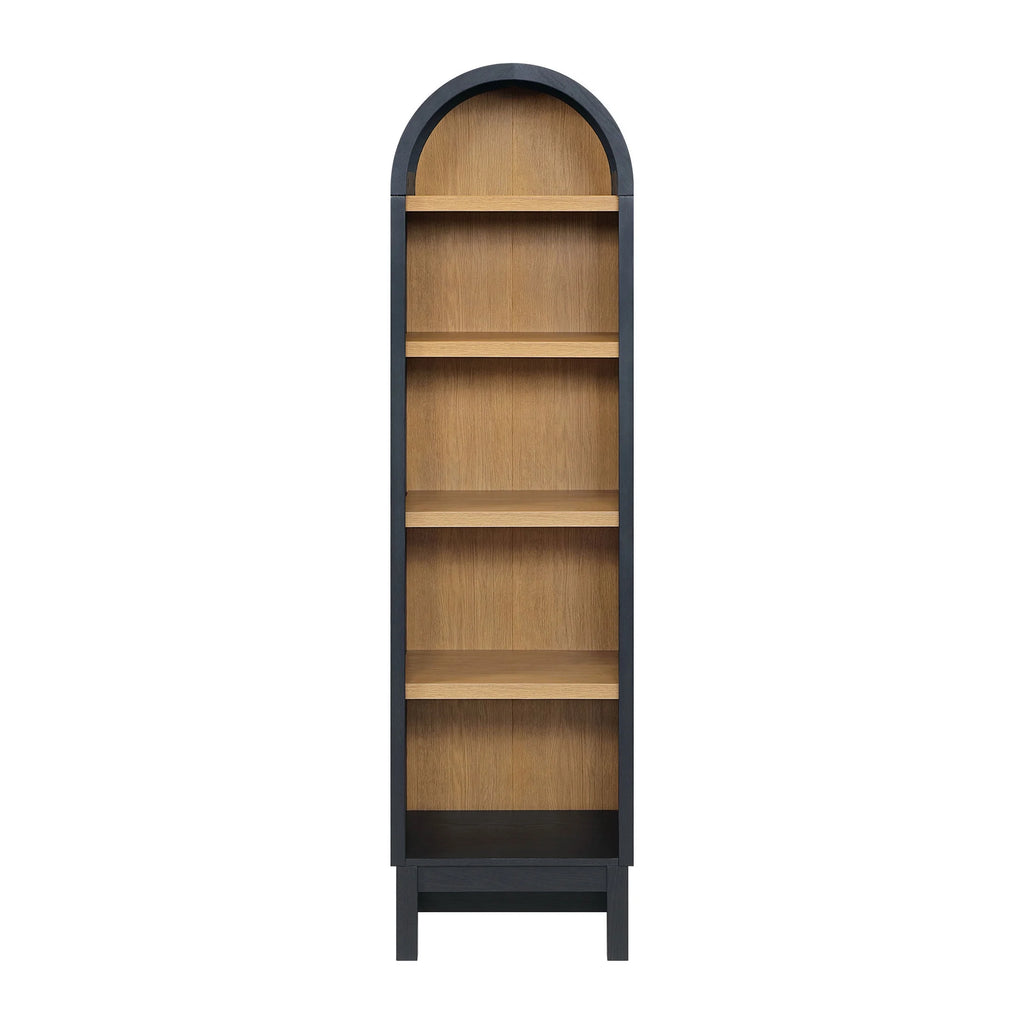 Better Homes & Gardens Juliet Narrow Arch Bookcase, Deep Green and Light Honey