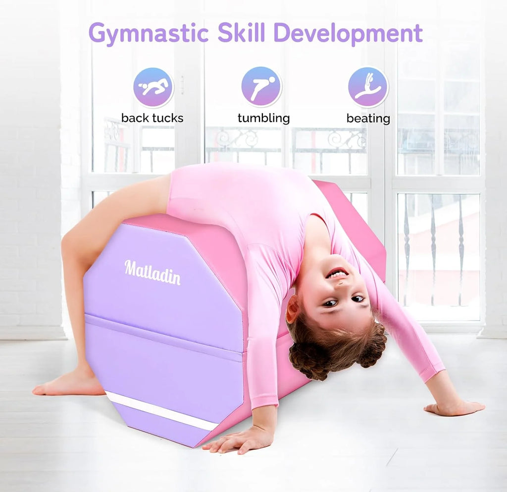 Matladin Octagon Gymnastics Skill Shapes, PVC Pink, 9.7 lb