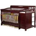 Dream On Me Brody 5-in-1 Convertible Crib with Changer. Cherry