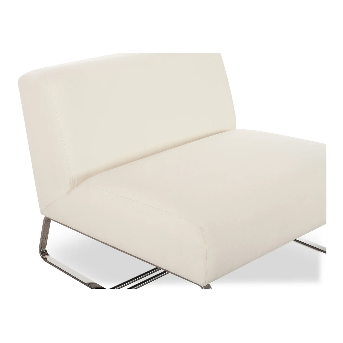 Moe's Home Collection Jules Outdoor Accent Chair Off White Fabric Chairs