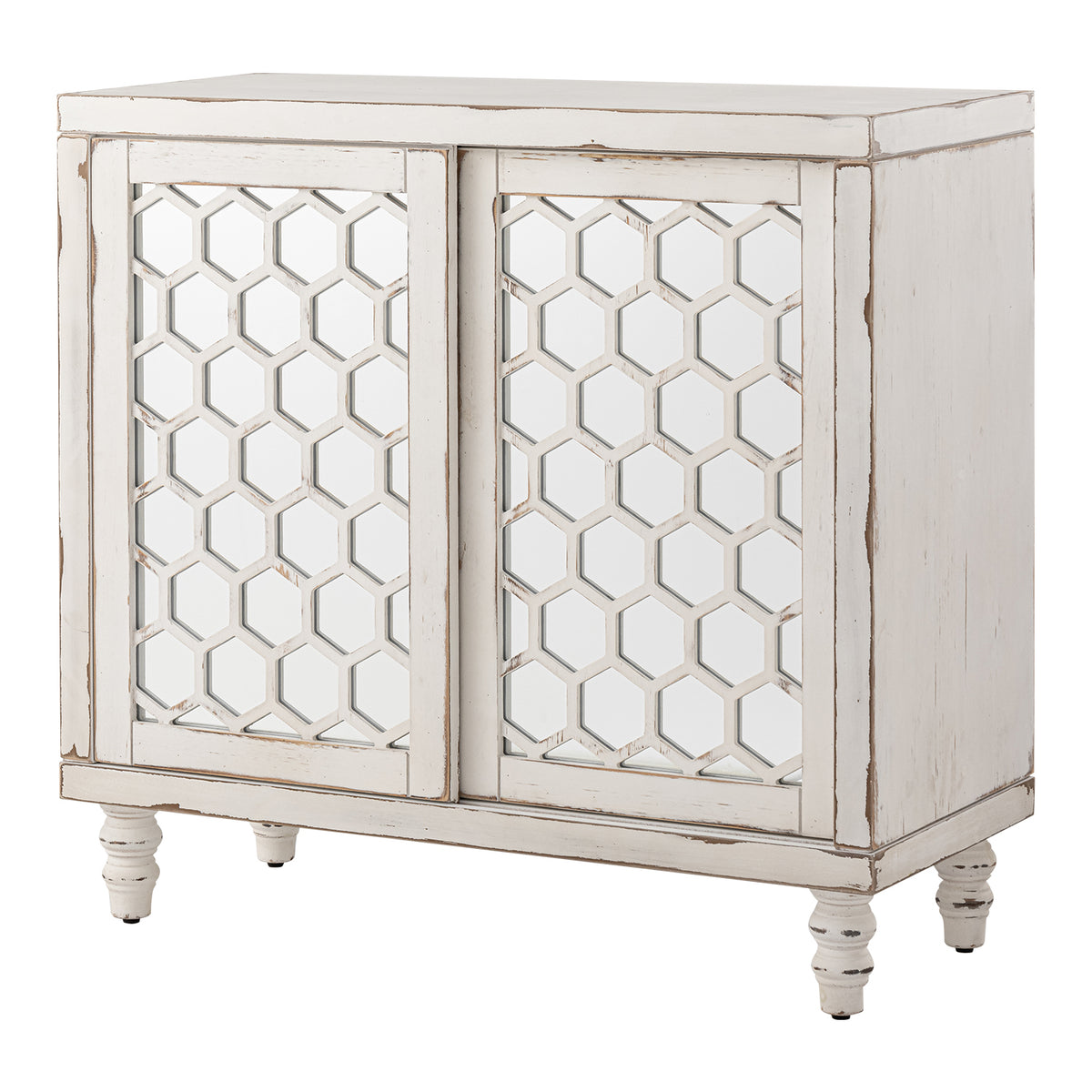 COSIEST Vintage Sideboard Cabinet, Farmhouse Buffet with Adjustable Shelf for Kitchen, Dining Room, Living Room
