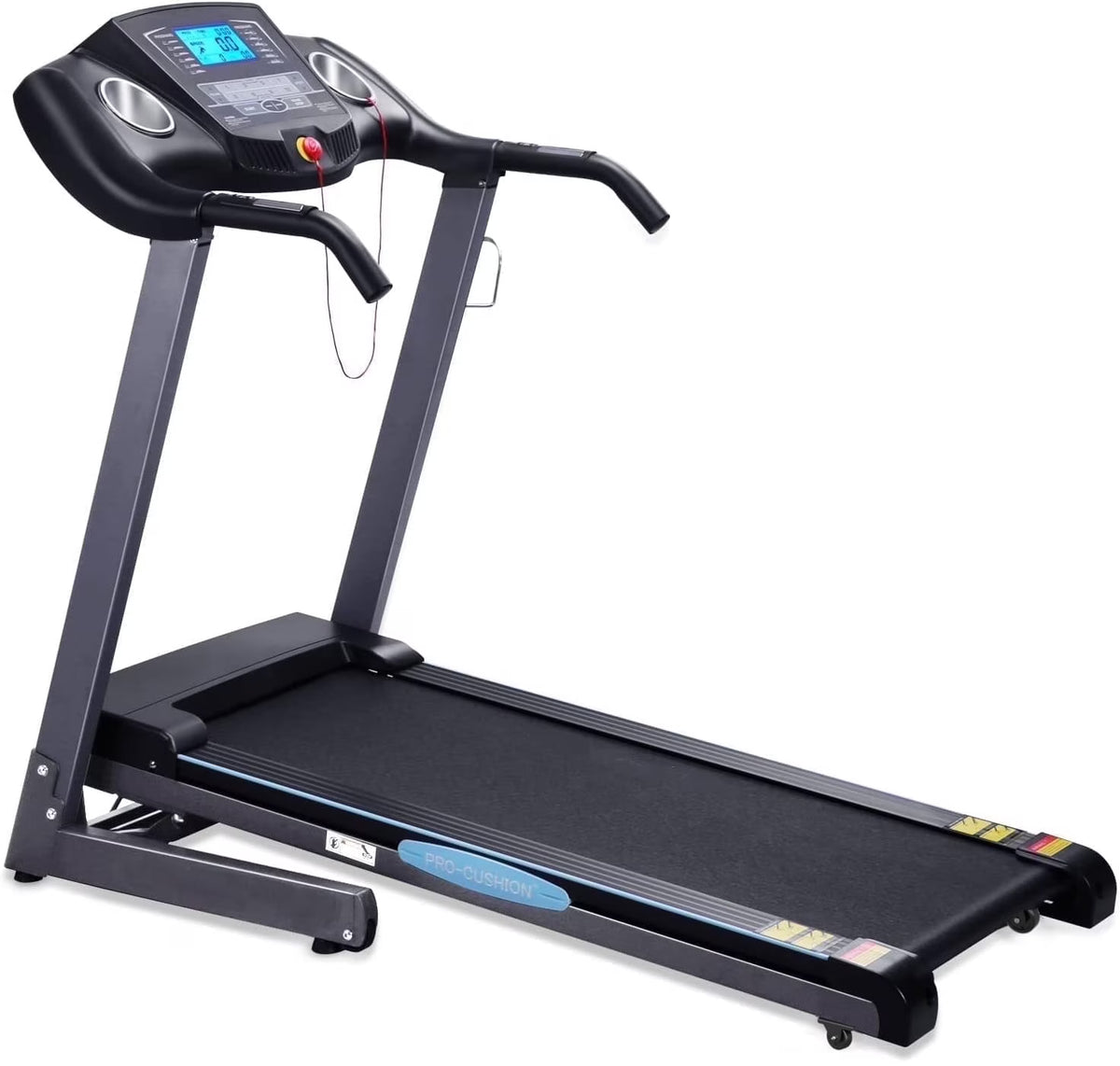 Treadmill with Incline Folding with 12 Level Automatic Incline 2.5hp Power 8.5mhp Speed Running Machine 15 Preset Training Program Electric Treadmill for Home Use