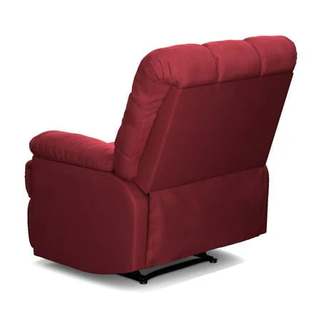 Mainstays Crimson Red Microfiber Recliner
