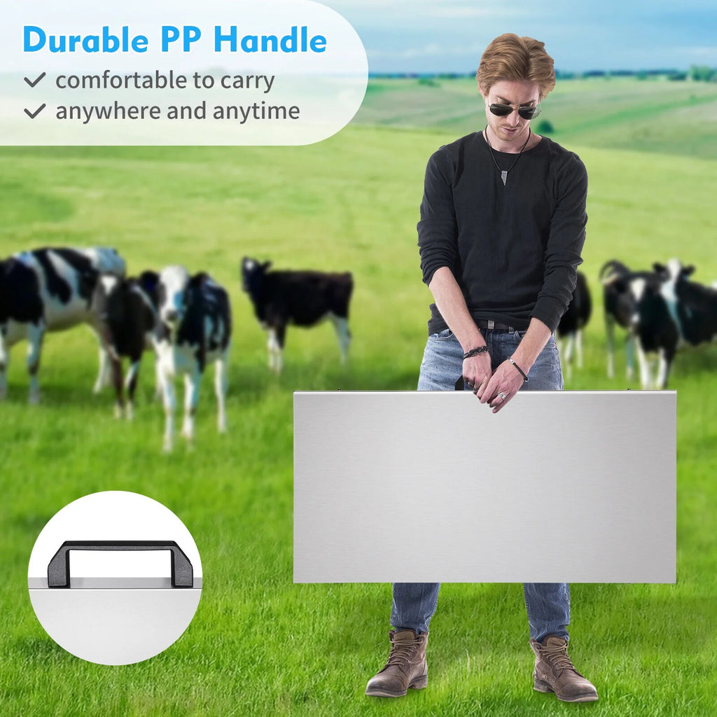 Digital Scale Floor Livestock Vet 440Lbs Stainless Steel Platform Shipping Scale