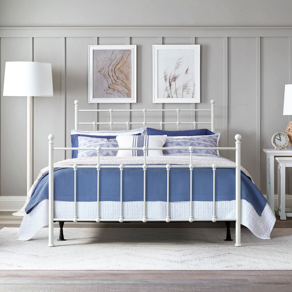 Hillsdale Furniture Providence Metal Full Bed with Spindle and Casting Design, Antique Bronze