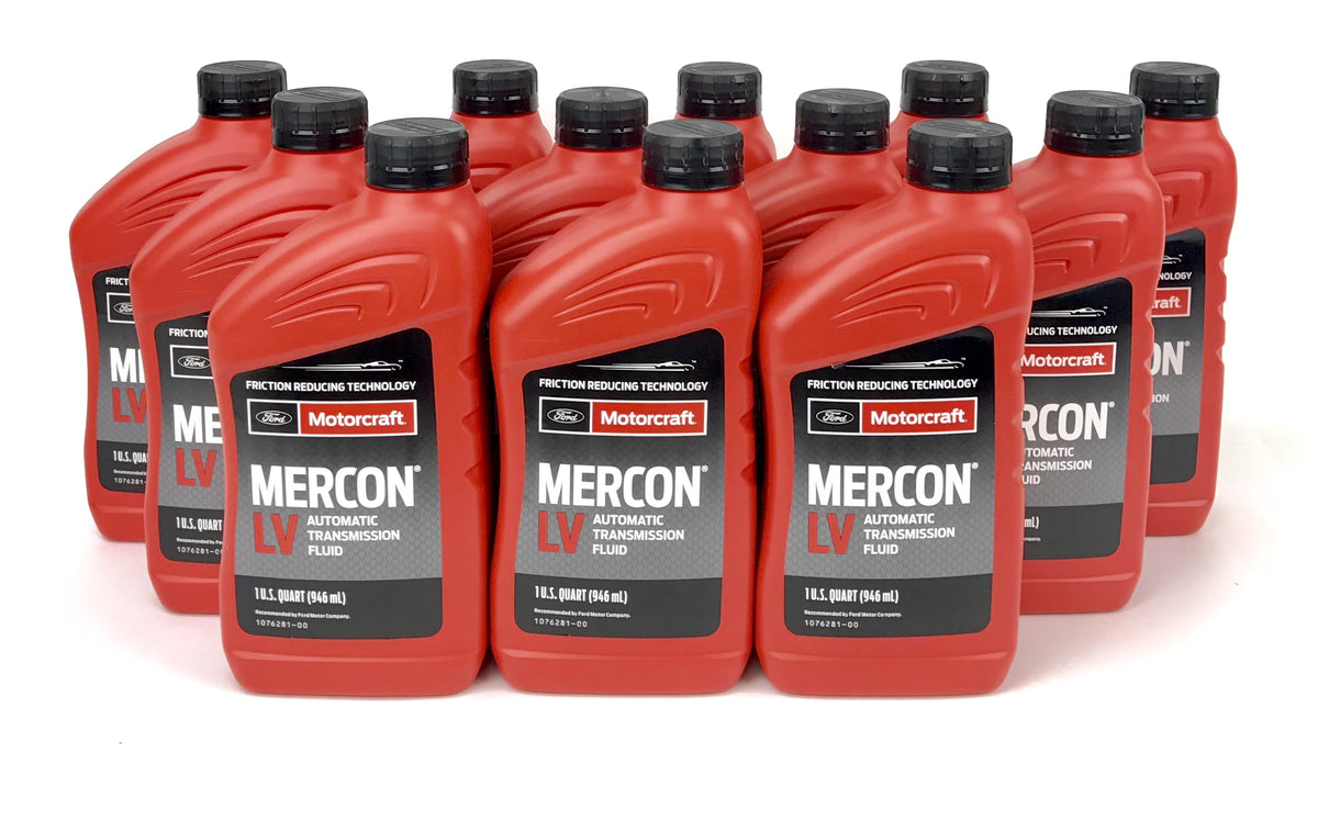 Motorcraft Mercon LV Automatic Transmission Fluid 12 Quarts Pack Ford Original