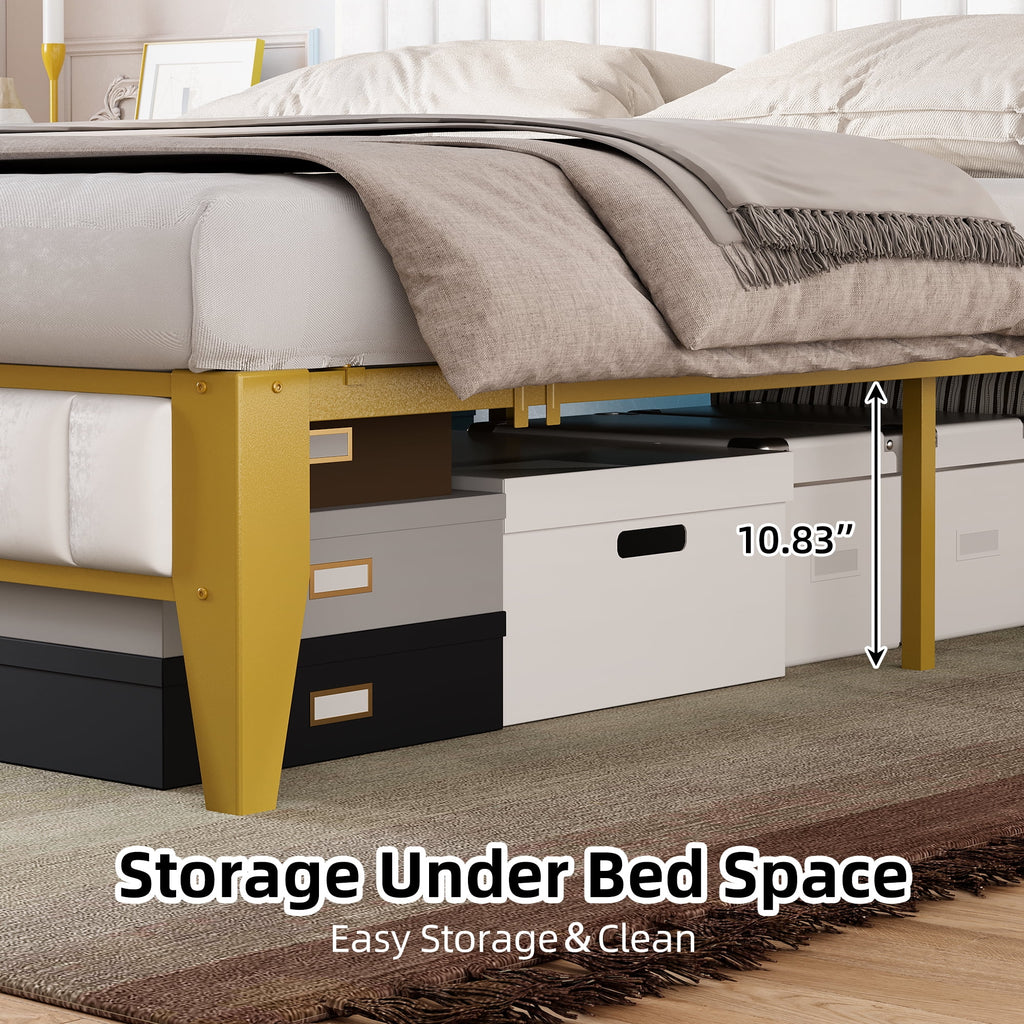 WhizMax Under Bed Storage Platform Bed Frame, Queen