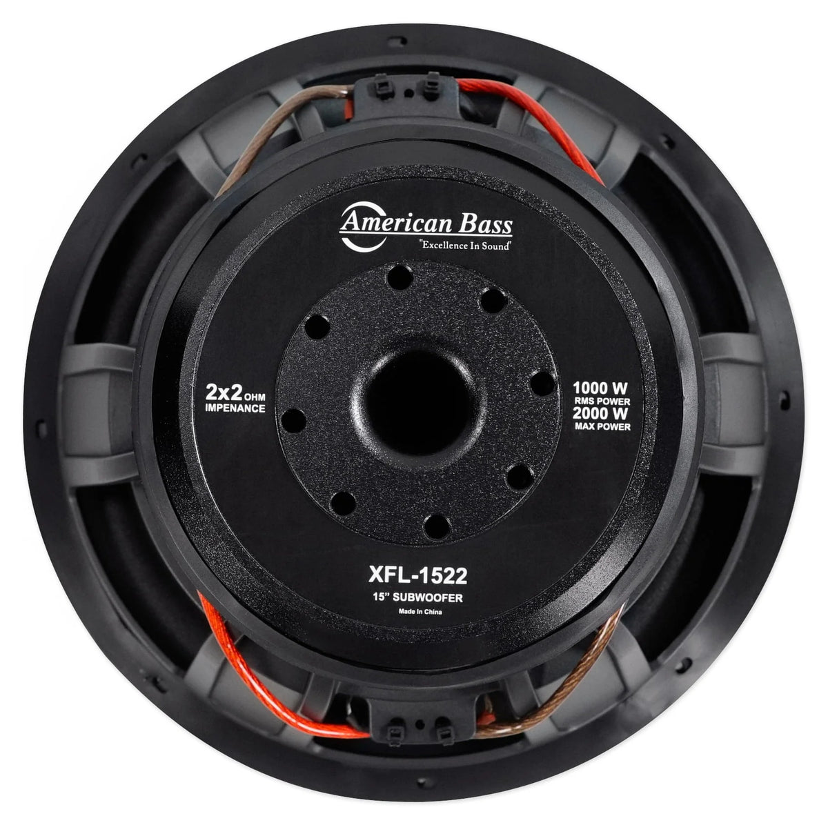 American Bass XFL-1522 2000w 15" Competition Car Subwoofer 3" Voice Coil/200Oz