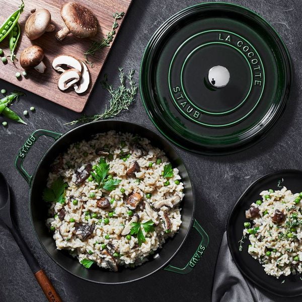 Staub Cast Iron 5.5-qt Round Cocotte - Cherry