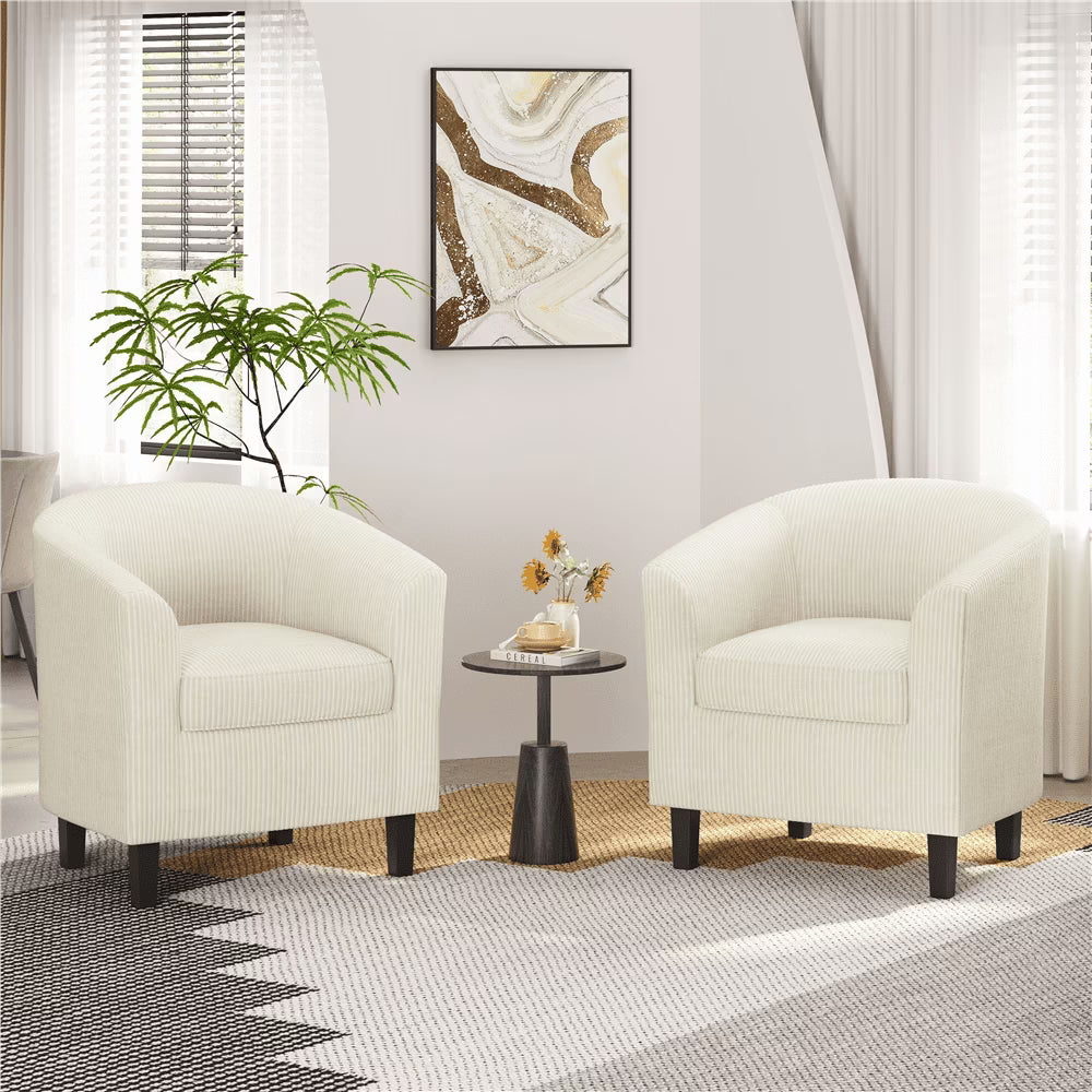 Yaheetech Faux Leather Accent Arm Chair For Living Room, Black