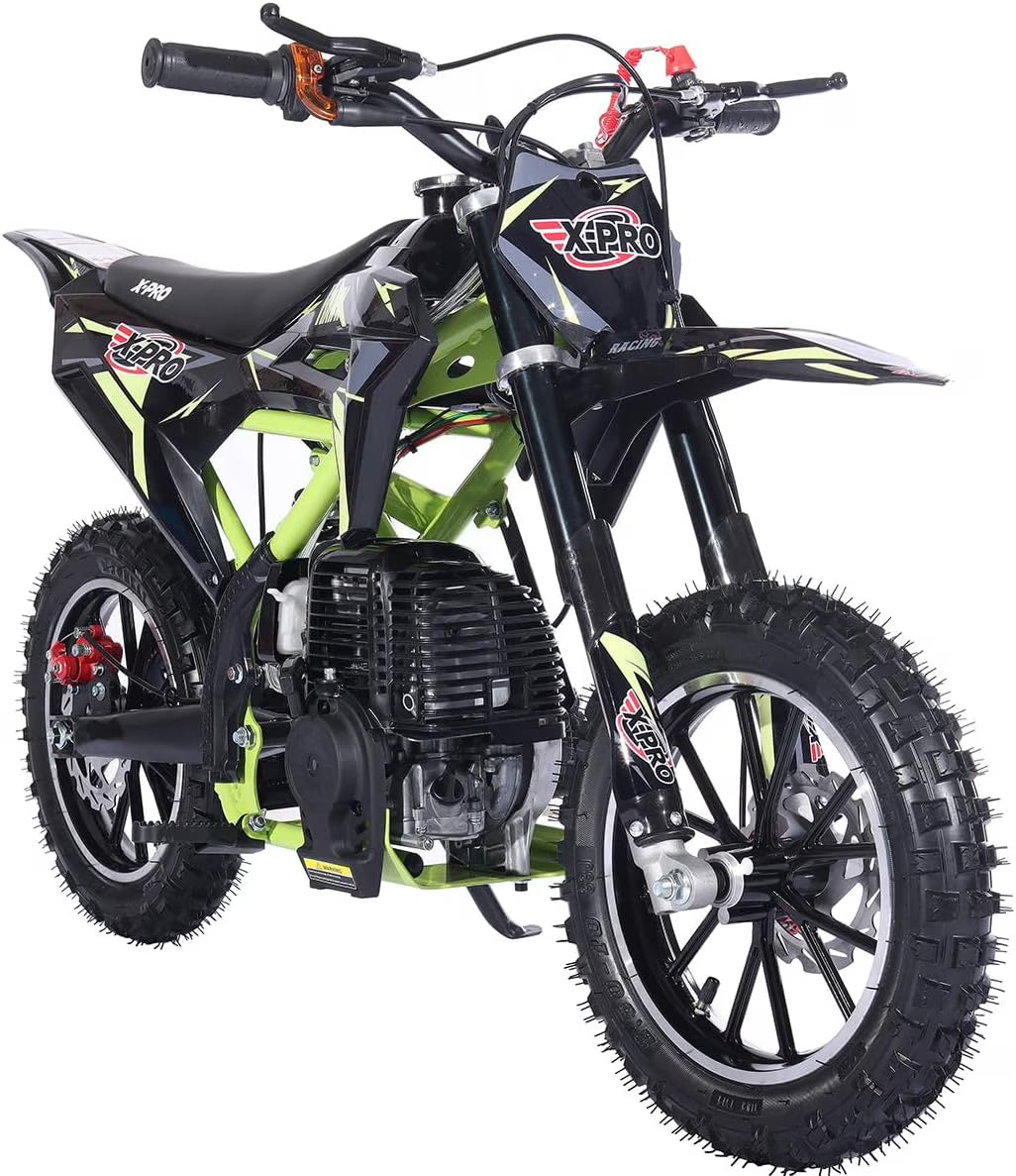 X-Pro Brand New Upgraded Hawk 40cc Gas Powered 4 Stroke Mini Pit Dirt Bike with Pull Start for kids 10" Wheels