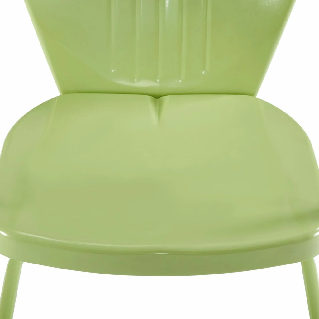 Crosley Griffith Outdoor Metal Armchair Tangerine Gloss-Color:Aqua Gloss