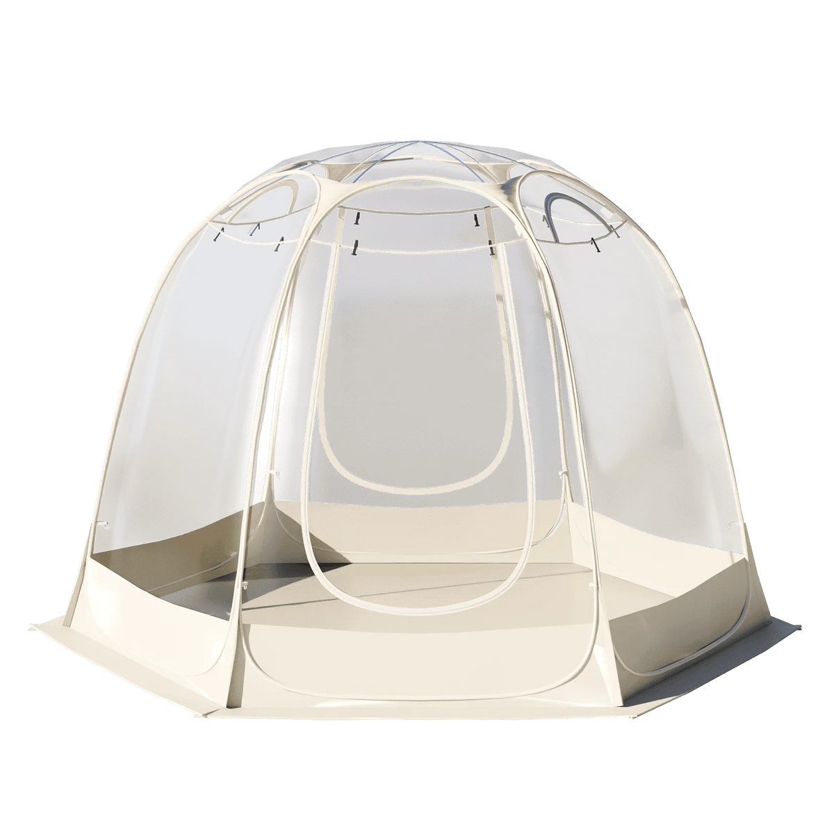 TABU Pop Up Bubble Tent, Sports Tent for 6-7 People, Portable Weatherproof Clear Tent, 10 x 10 ft
