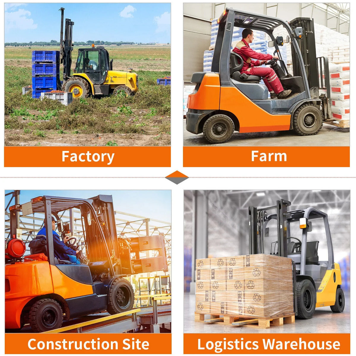 RVNI 2X 96" 4.5" Wide Pallet Forks Forklift Extension High Tensile for Skid Steer  Truck Tractor Attachments