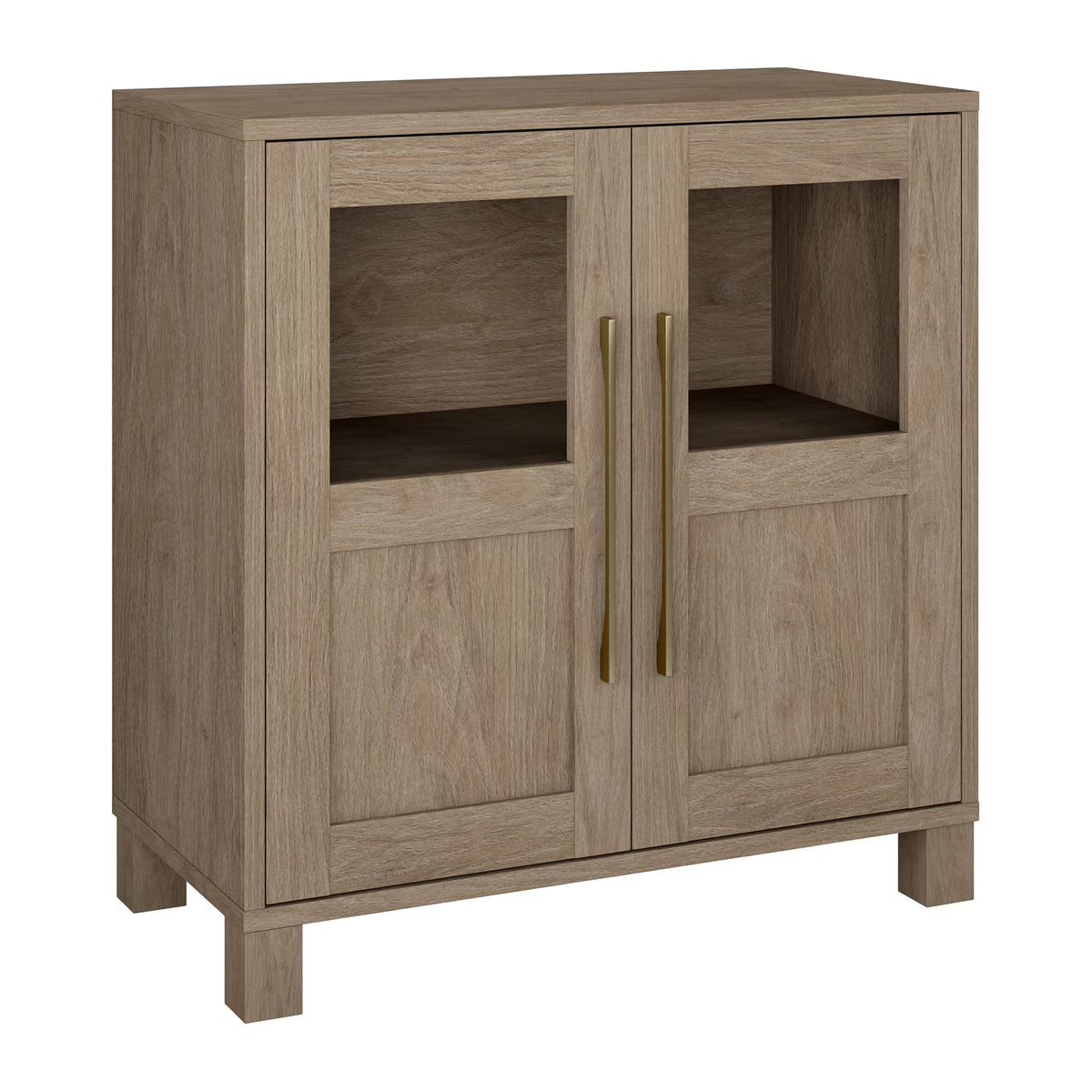 Evelyn&Zoe Holbrook Rectangular Accent Cabinet, Alder White