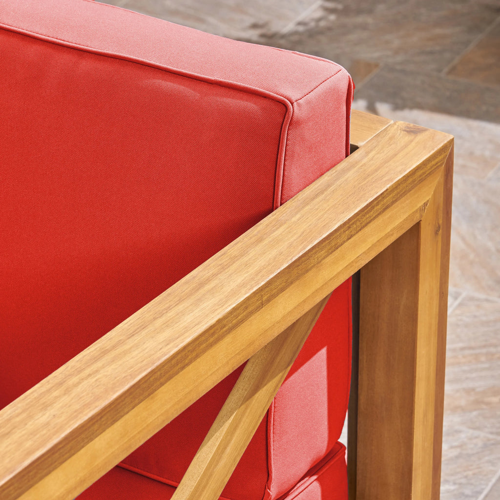 Outdoor Acacia Club Chairs