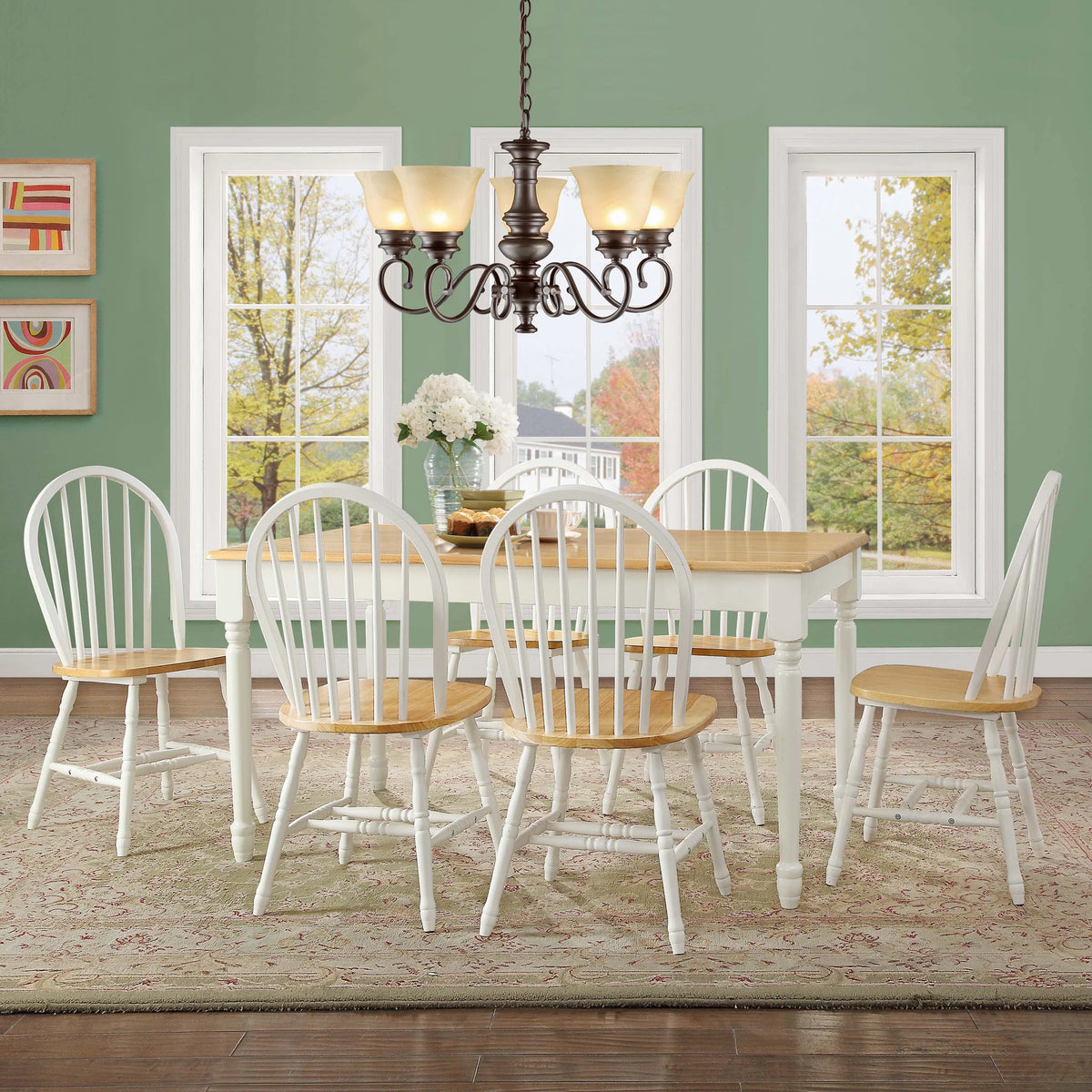 Better Homes and Gardens Autumn Lane Farmhouse Dining Table, Multiple Finishes