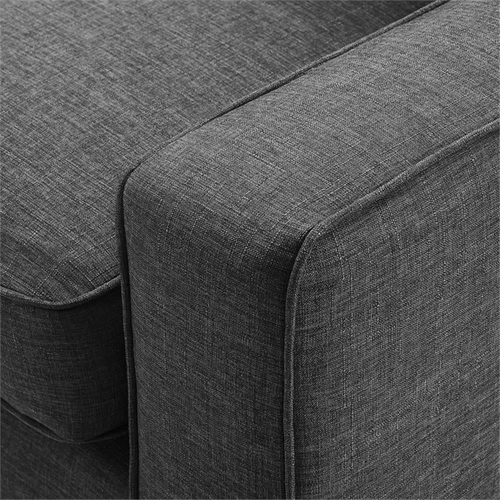 Serta Harmon Square Arm Sectional Navy Blue