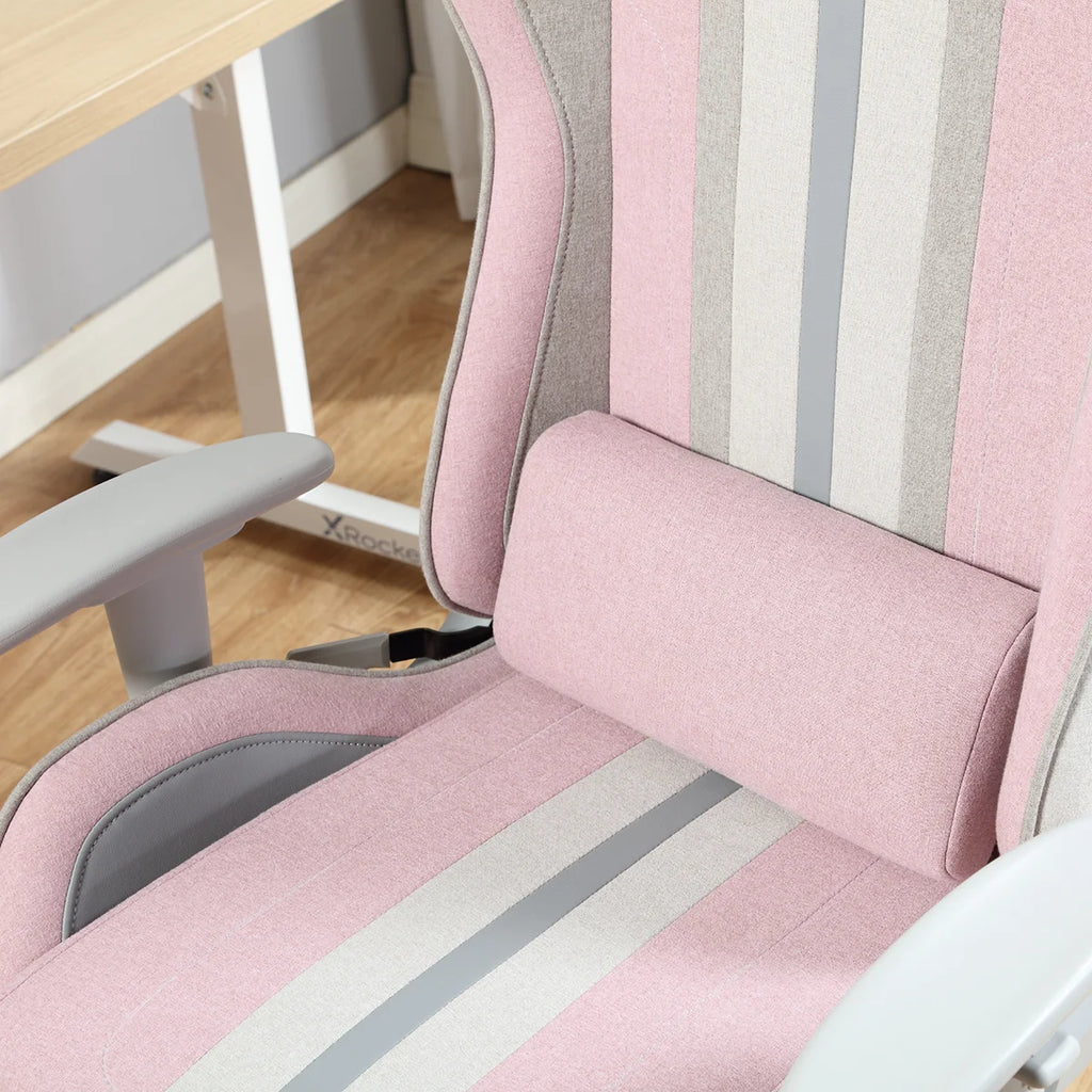 X Rocker Mysa PC Gaming Chair with Lumbar Support, Pink