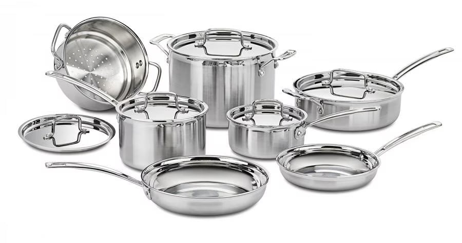 Cuisinart MultiClad Pro Triple Ply 12-Piece Stainless Steel Cookware Set