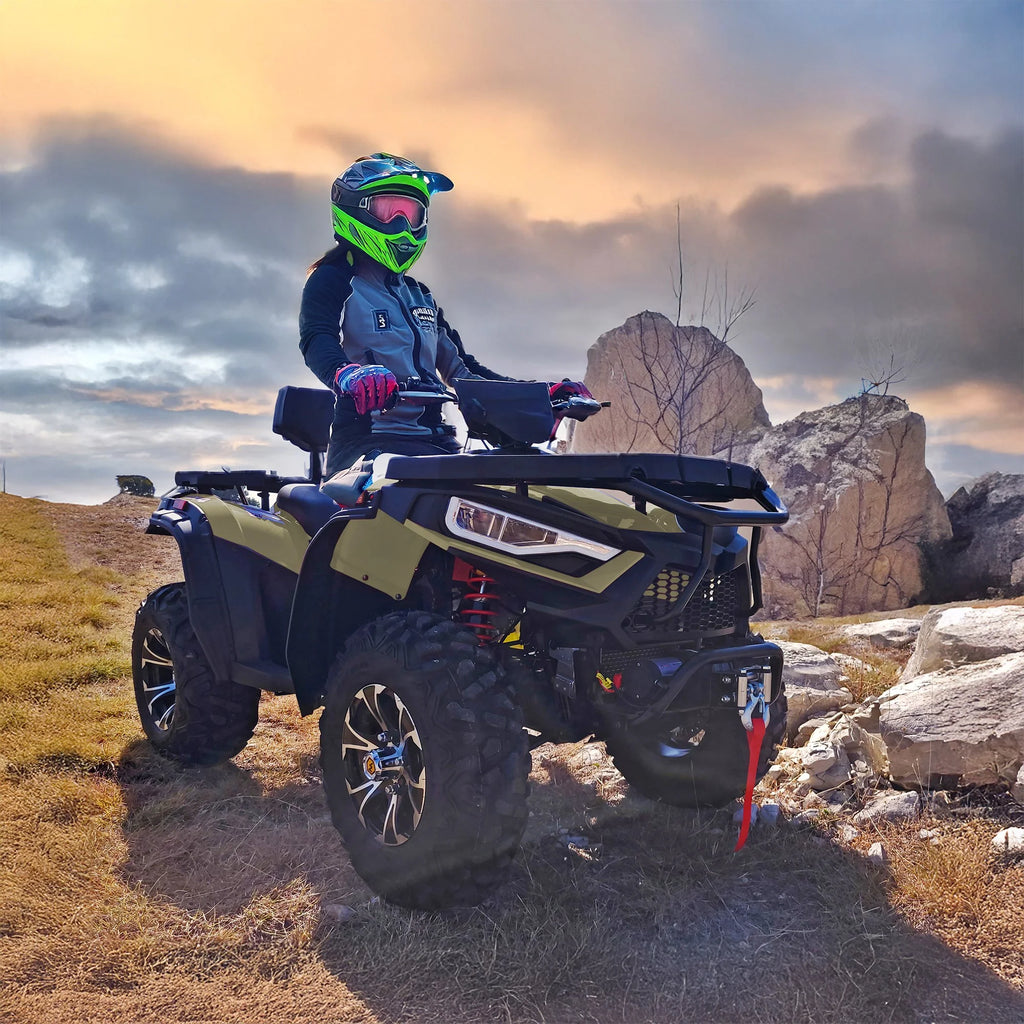 Massimo MSA450F Adult ATV Quad 352cc 25 HP 4 Stroke 4-Wheeler - Sand