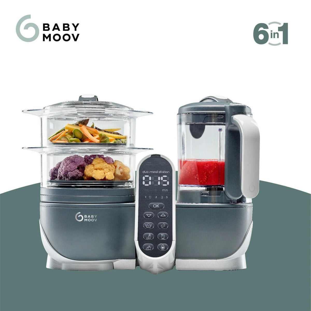Babymoov Duo Meal Station 6-in-1 multi-purpose baby food processor