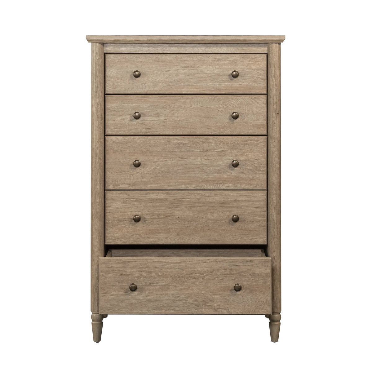My Texas House Monroe 5-Drawer Dresser, Brushed Oak Finish