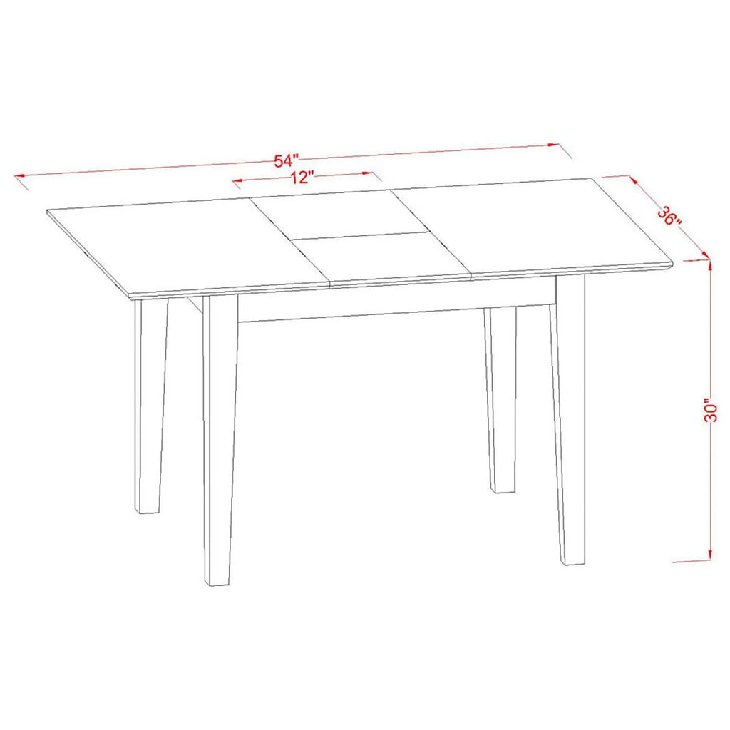 Kitchen Dinette Set-Small Dining Tables And Dining Chairs-Finish:Mahogany,Number of Items:7,Shape:Rectangular,Style:Microfiber Seat
