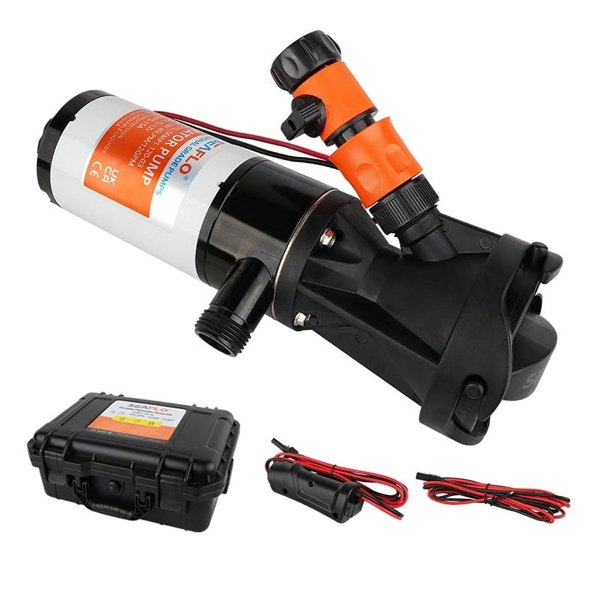 Seaflo 12GPM 45LPM RV Macerator Pump Kit 04-Series For RV/Tanks/Septic use/Septic Station