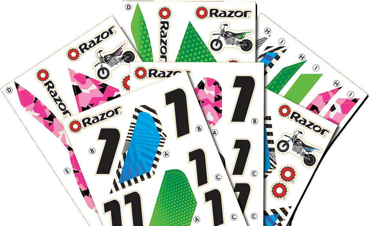 Razor Dirt Rocket MX350 - Black with Decals. up to 14 mph. 24V Electric Dirt Bike for Child 8+