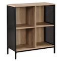 OSP Home Furnishings Ace 4 Cube Storage/Bookcase Engineered Wood in River Oak Finish