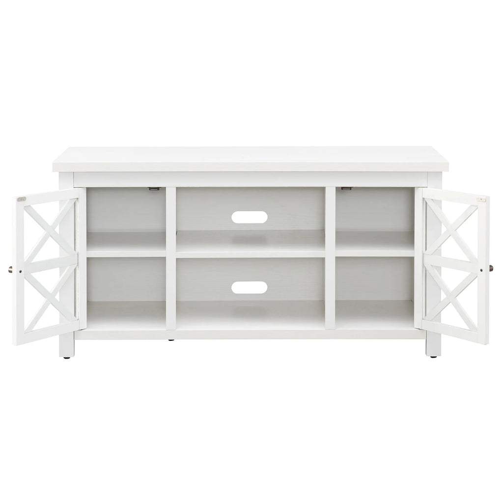 Evelyn&Zoe Colton TV Stand for TV's up to 55", White