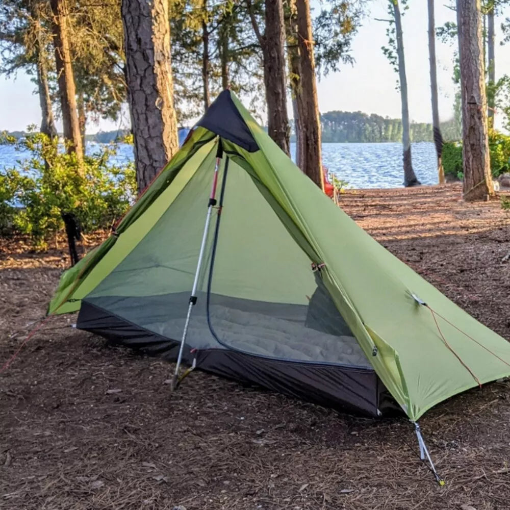 Night Cat 1 Person Trekking Pole Tent for Backpacking Hiker - Ultralight Tent