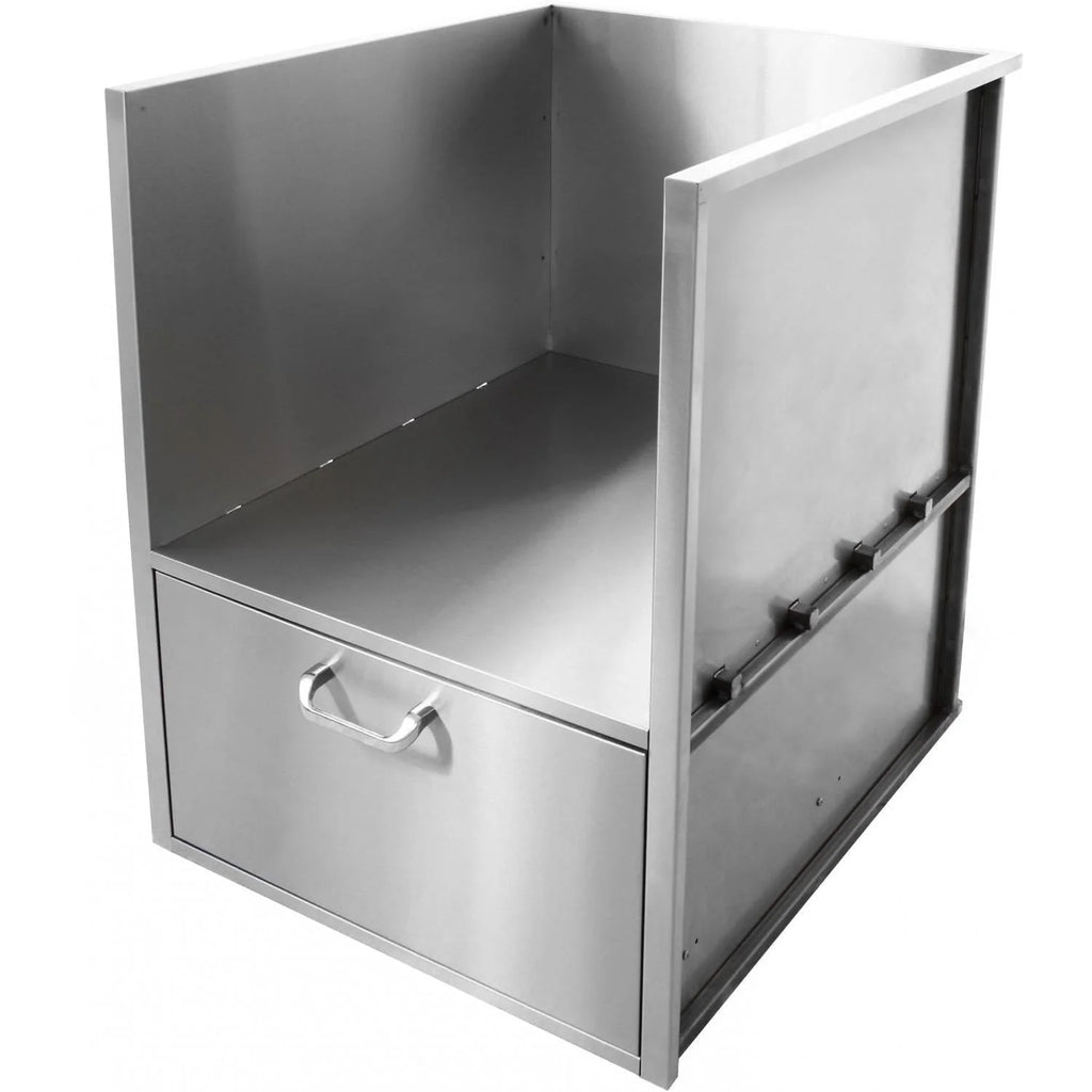 BBQGuys Signature Built In Universal Kamado Sleeve With Drawer - BBQ-KMSLV-20