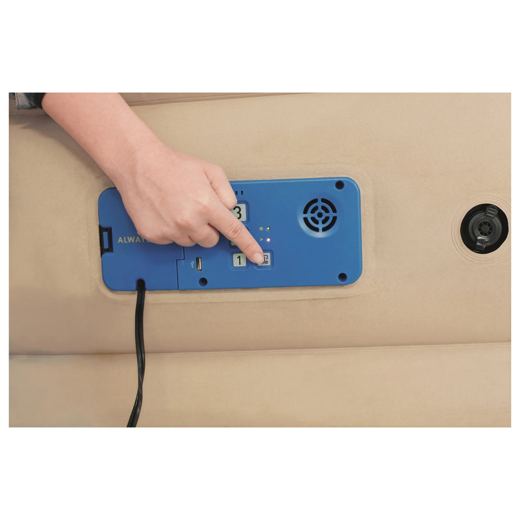 Bestway - AlwayzAire Comfort Choice Fortech 10 Inch Airbed with Built-in Ac Pump, Queen