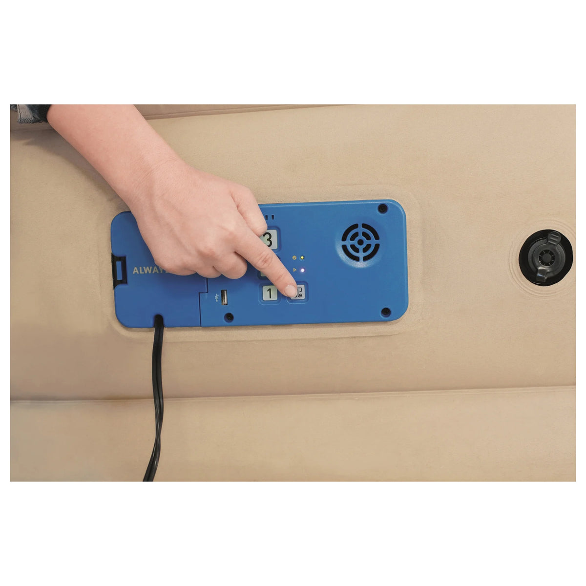 Bestway - AlwayzAire Comfort Choice Fortech 10 Inch Airbed with Built-in Ac Pump, Queen