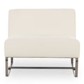 Moe's Home Collection Jules Outdoor Accent Chair Off White Fabric Chairs