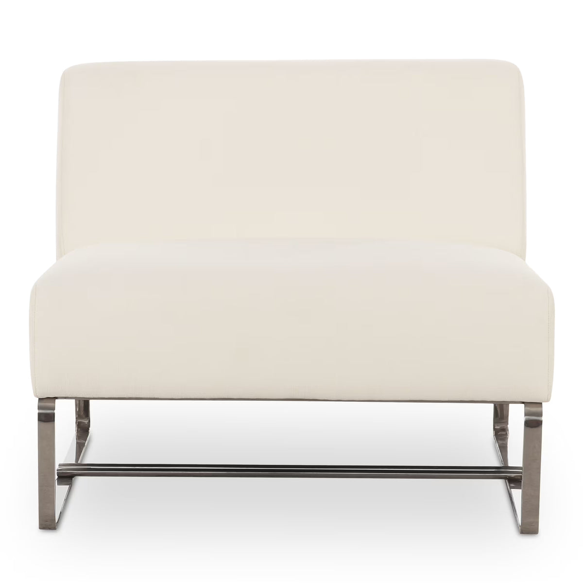 Moe's Home Collection Jules Outdoor Accent Chair Off White Fabric Chairs