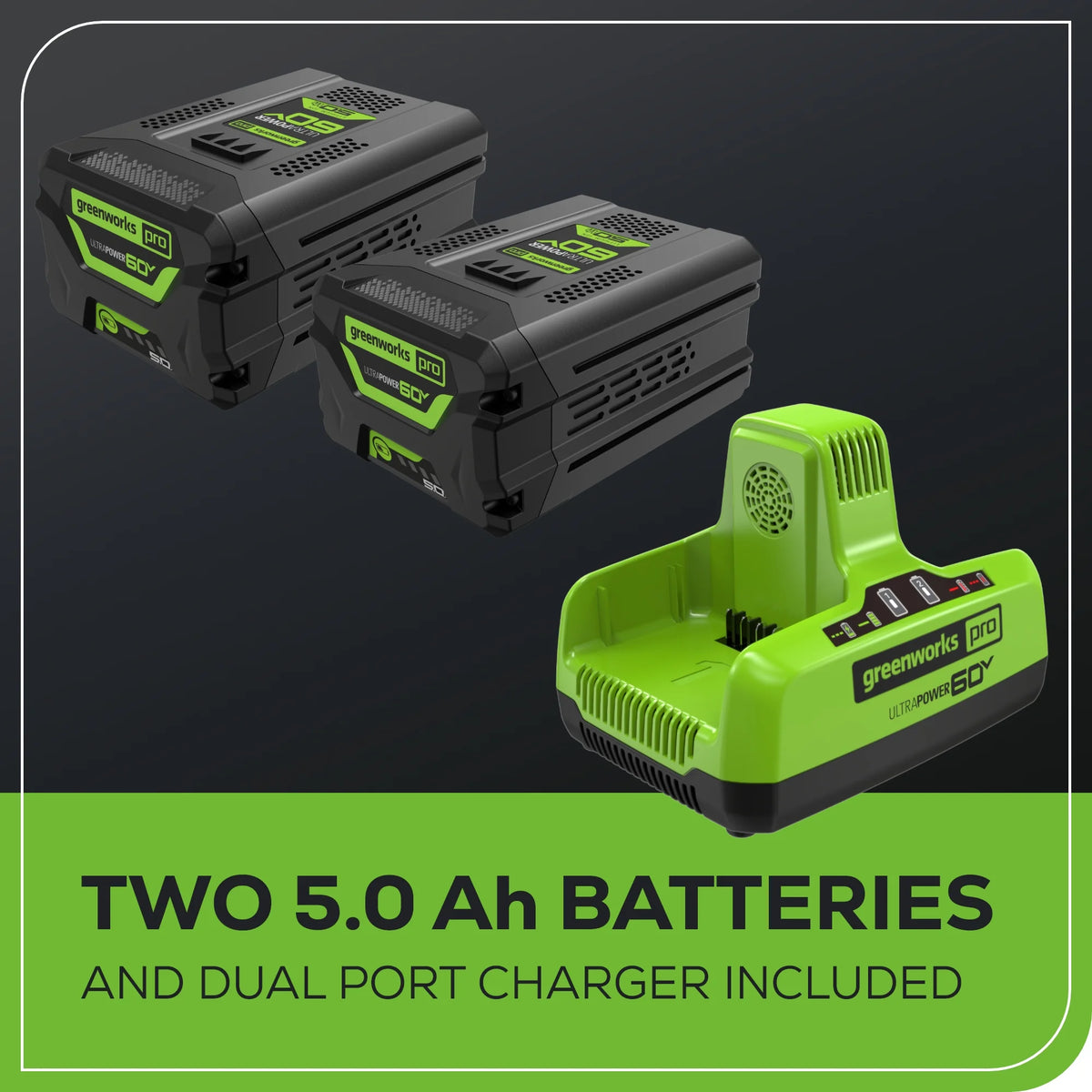 Greenworks 3000 PSI at 2.0 GPM 60 V Battery-Powered Cold Pressure Washer
