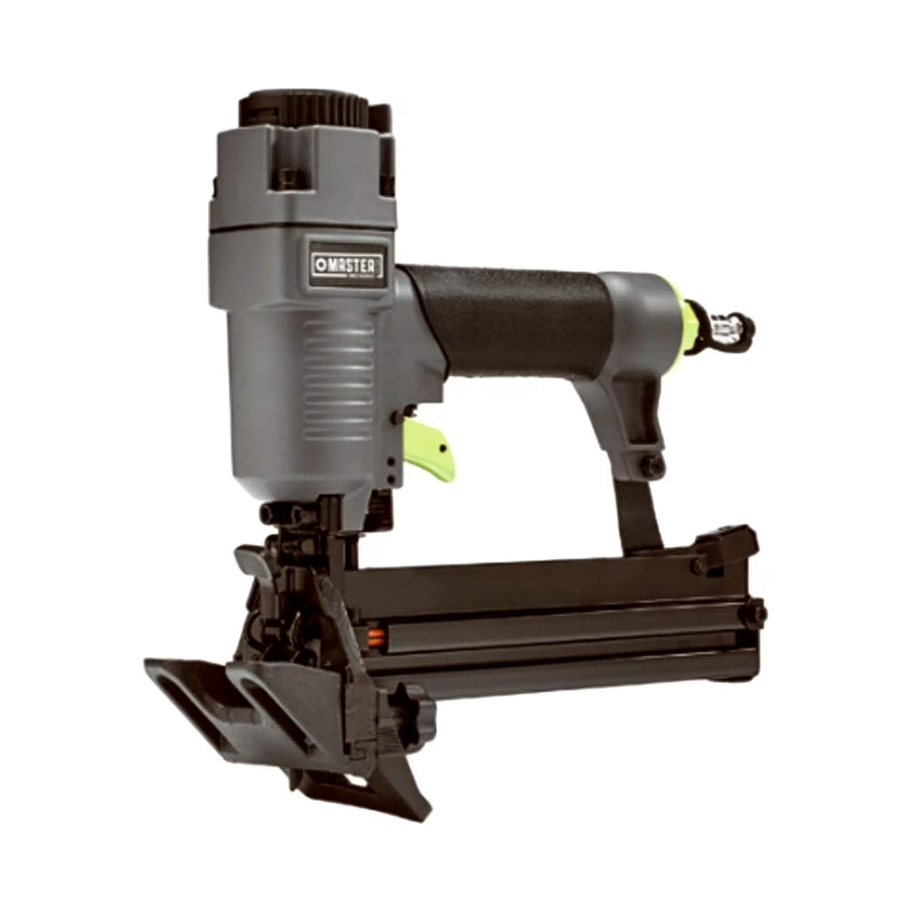 Master Mechanic 4-in-1 Mini Pneumatic Flooring Nailer/Stapler, Gray
