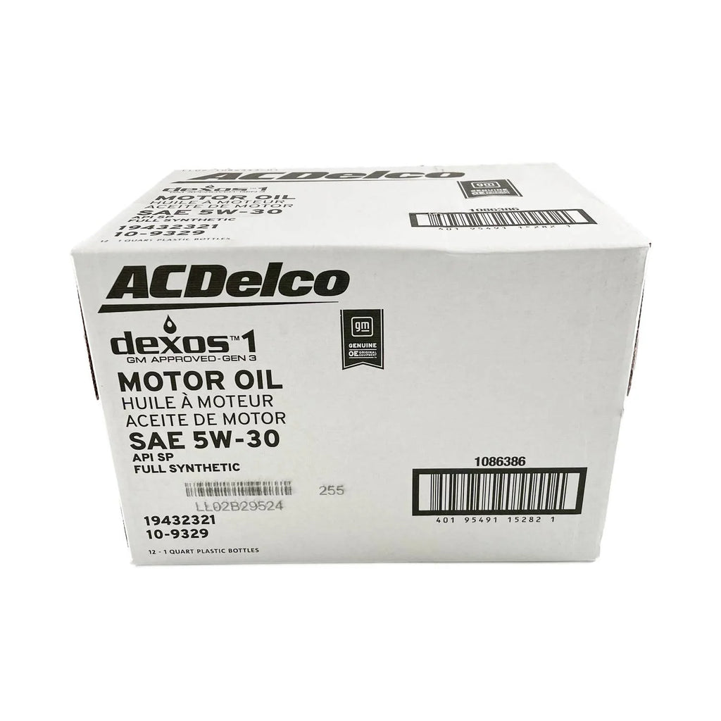 AC Delco GM Original Equipment 10-9329 (19432321) dexos?1 GEN 3 Full Synthetic 5W-30 Motor Oil - 1 qt. | Case of 12