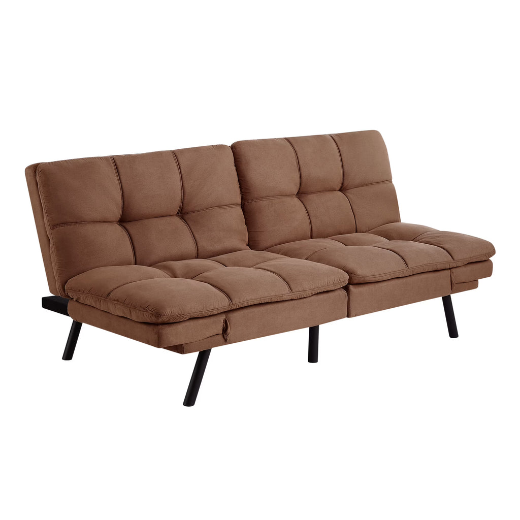 Mainstays Memory Foam Futon with 72",Black