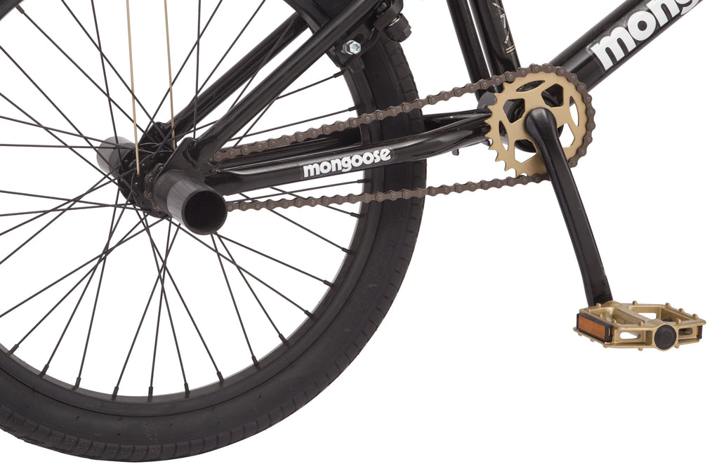 BRAWLER Boys' Freestyle BMX Bike, 20" wheels, Black