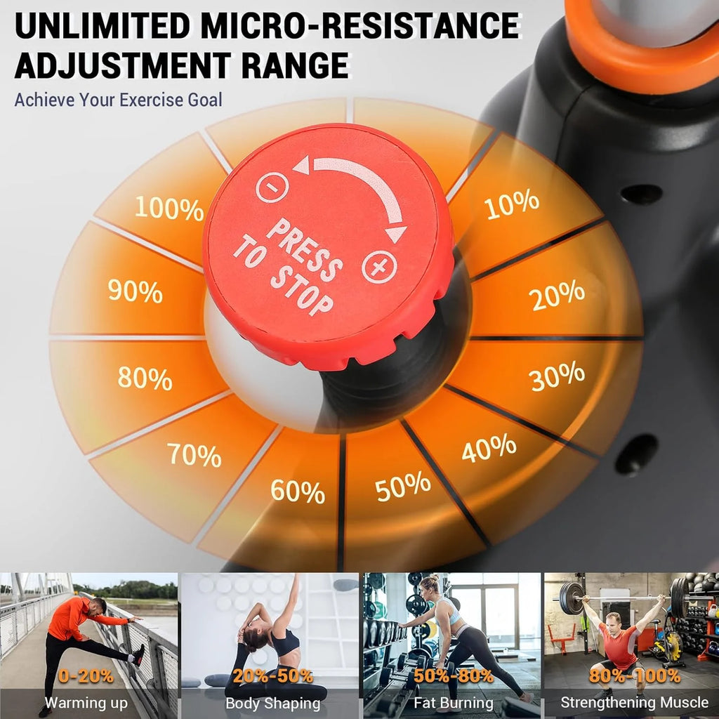 Wenoker Exercise Bike,Magnetic Resistance Stationary Bike, Indoor Cycling Bicycle with Whisper Quiet,with Bottle Holder for Home Gyme Workout