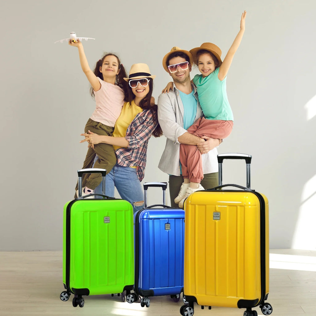 World Traveler Contour Hardside 3-Piece Spinner Luggage Set - Yellow