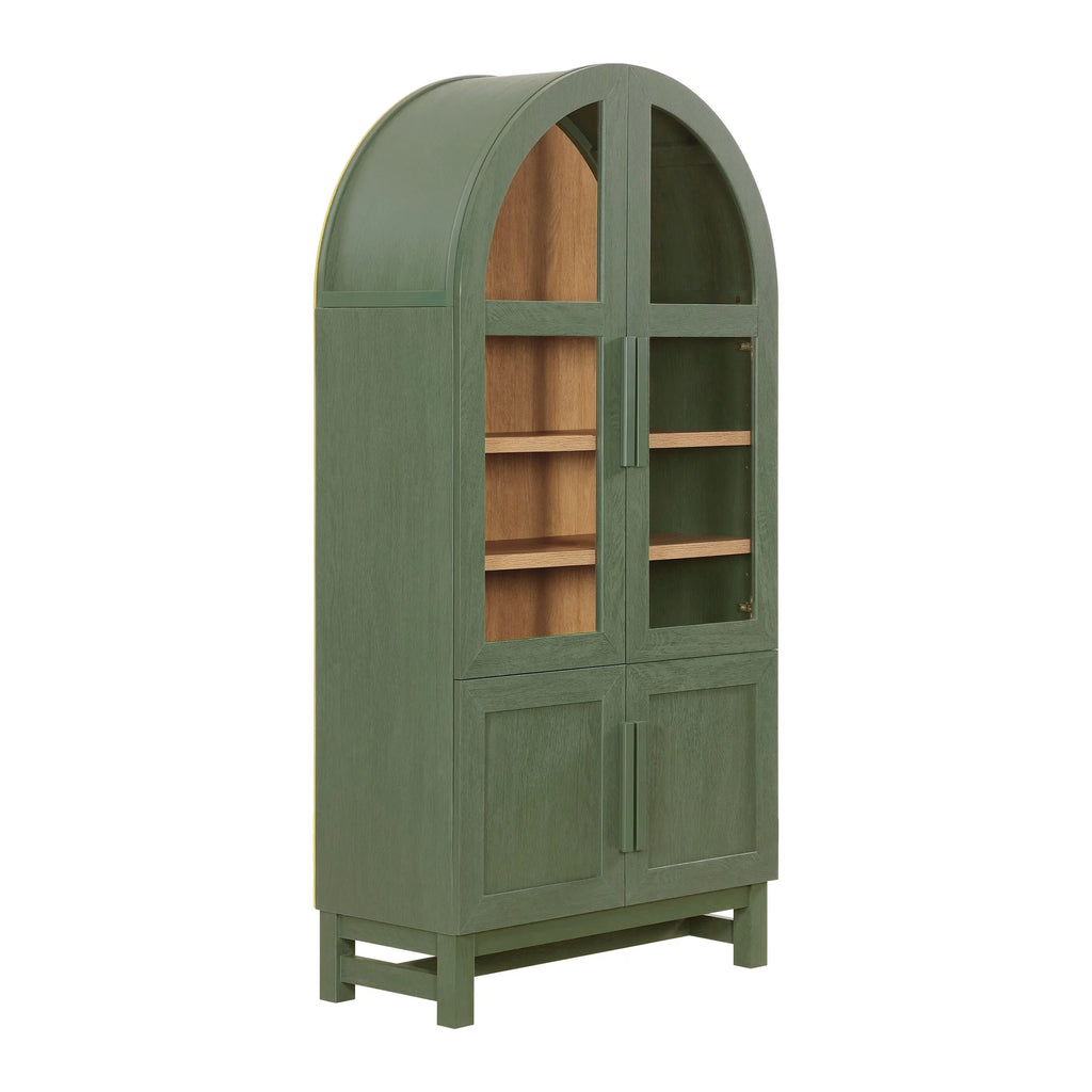 Better Homes & Gardens Juliet Kitchen Rounded Arch Cabinet, Rich Black