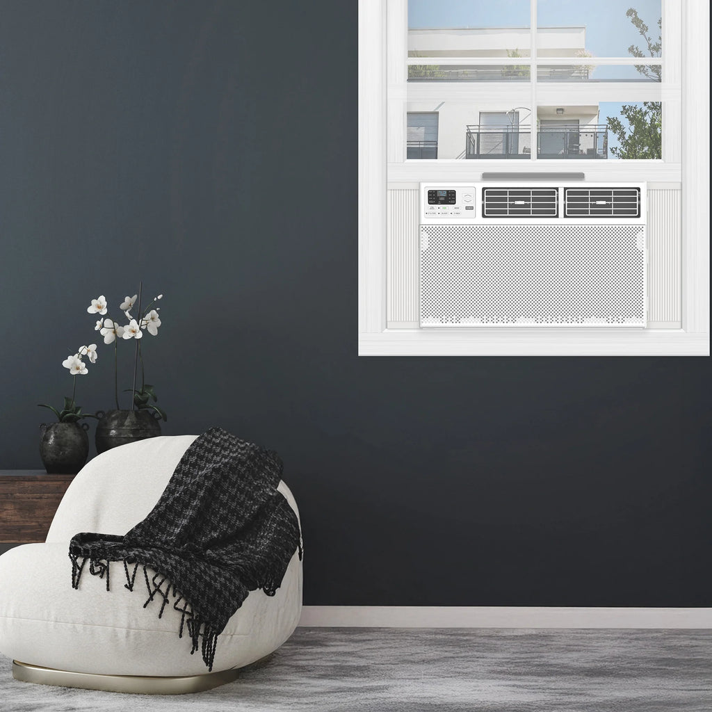 TCL 10,000 BTU Smart Window Air Conditioner, Fan & Dehumidifier, 450 Sq. Ft., Remote Control, Works with Alexa/Google Assistant, Black, W10W92-B4