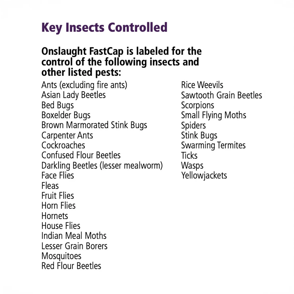 Onslaught FastCap Spider and Scorpion Insecticide - 128 fl oz Jug by MGK