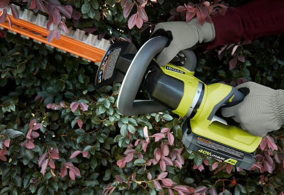 Ryobi 24 in. 40-Volt Lithium-Ion Cordless Battery Hedge Trimmer (Tool Only)