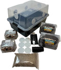 Mushroom Monotub LARGE 66Q Grow Kit | Complete Mushroom Grow Kit | For Dung-Loving Mushrooms | Includes 2 sterilized Grain Spawn Bags, Bulk Substrate, Vermiculite, Filters & More! Just add Spores